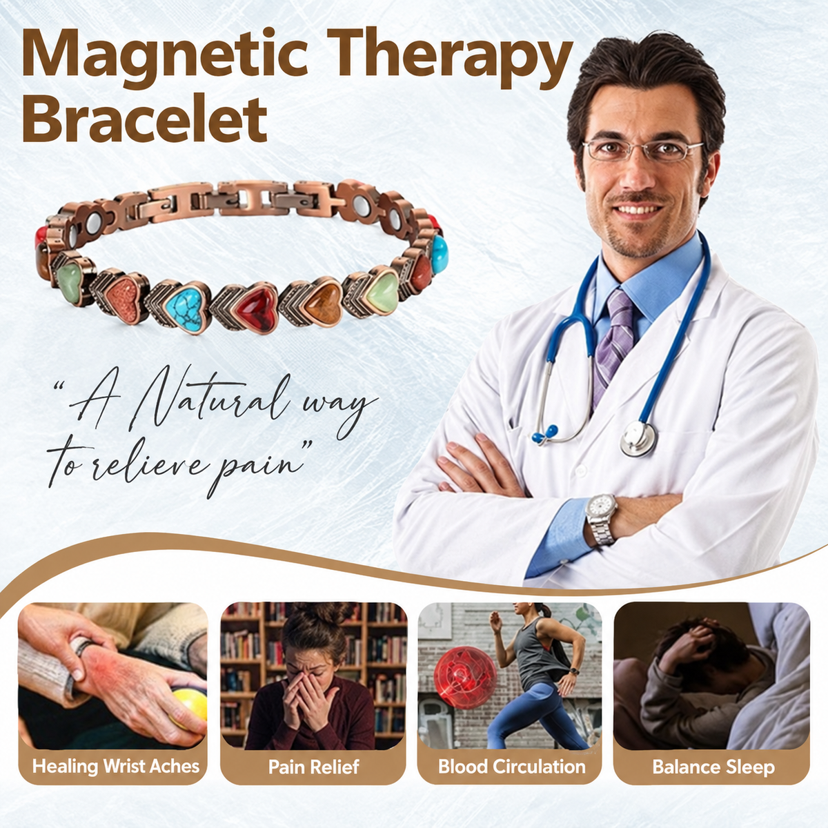 Copper Magnetic Healing Bracelet