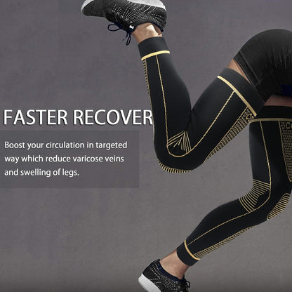 Copper Infused Full Leg Compression Support Sleeves